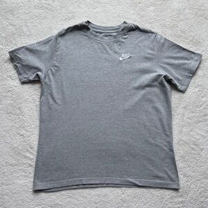 Nike Gray Short Sleeve Logo Tee
